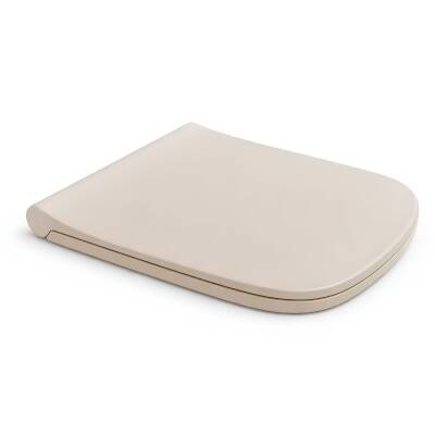 Turavit Luna Kanalsız Mat Cappucino Asma Klozet LN5610C, Luna Mat Cappucino Duroplast Yavaş Kapak - 6