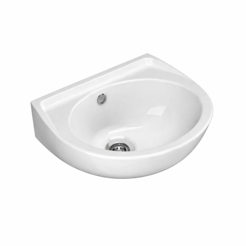 Turavit Oval Batarya Deliksiz Beyaz Lavabo 28x35 Cm 5012 - 1