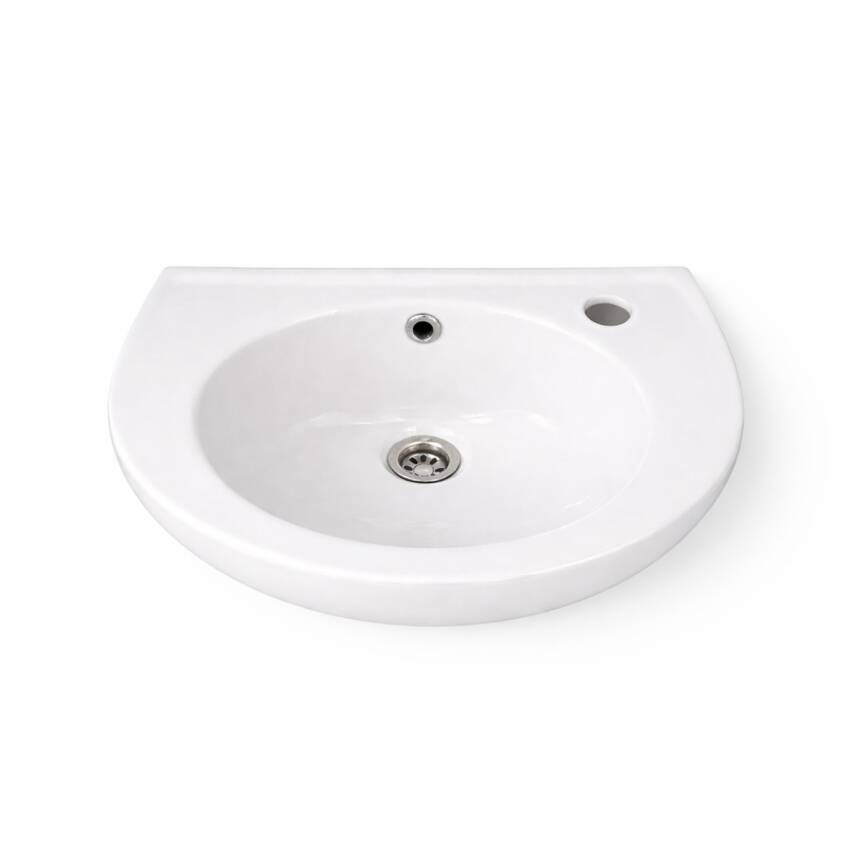 Turavit Oval Batarya Deliksiz Beyaz Lavabo 28x45 Cm 5010 - 2