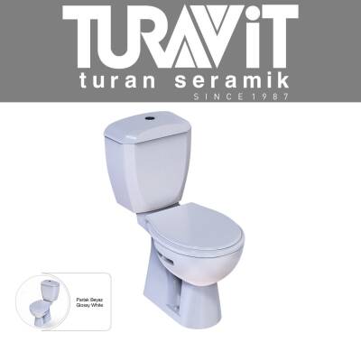 Turavit Polo Kanallı Beyaz Alttan Klozet Takımı PL1003, Nkp İpek Yavaş Kapak - 2
