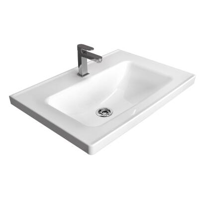Turavit Safir Etajer Uyumlu Beyaz Lavabo 65x45 Cm S0301