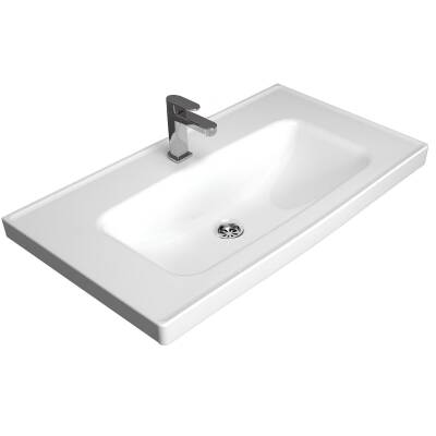 Turavit Safir Etajer Uyumlu Beyaz Lavabo 80x45 Cm S0302