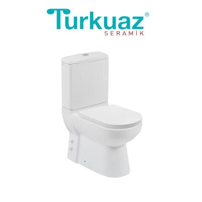 Turkuaz Bella Kanallı Beyaz Duvara Sıfır Klozet Takımı SET005005, Turkuaz Bella Gala Yavaş Kapak - 3