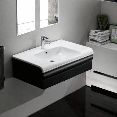 Turkuaz Cerastyle Anova Etajer Uyumlu Beyaz Lavabo 100x50 Cm 090800-u