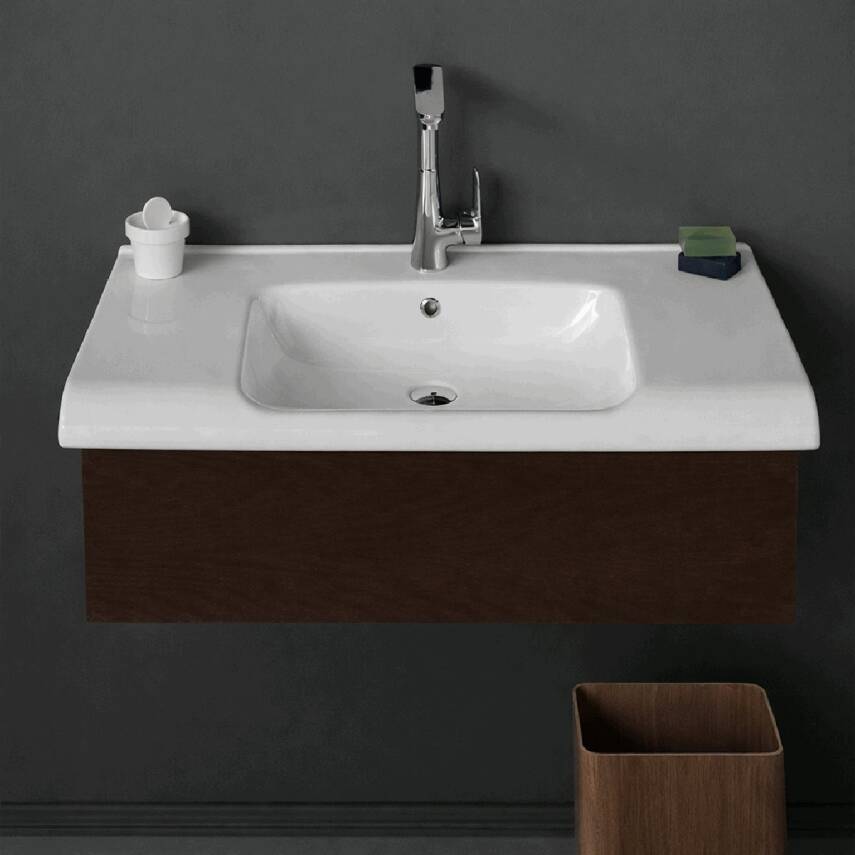 Turkuaz Cerastyle Anova Etajer Uyumlu Beyaz Lavabo 100x50 Cm 090800-u - 3