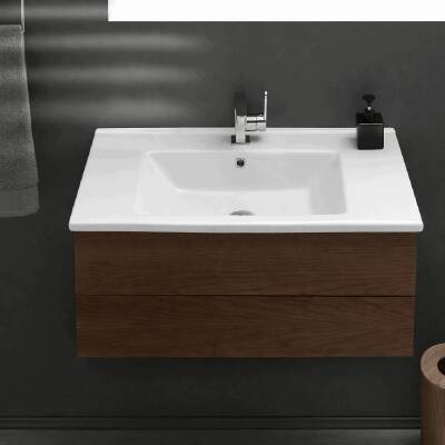 Turkuaz Cerastyle Arte Etajer Uyumlu Beyaz Lavabo 100x45 Cm 067600-u - 3