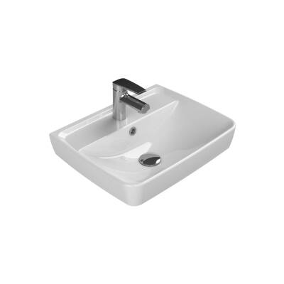 Turkuaz Cerastyle Duru Etajer Uyumlu Beyaz Lavabo 50x40 Cm 035000-u