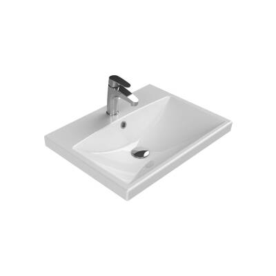 Turkuaz Cerastyle Elite Etajer Uyumlu Beyaz Lavabo 60x45 Cm 032000-u