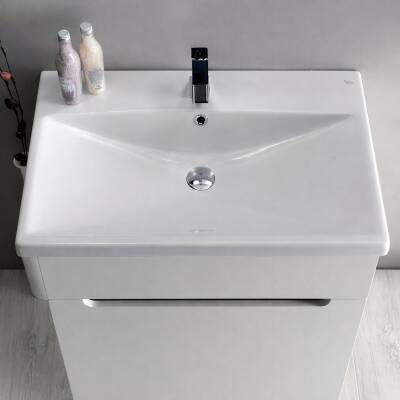 Turkuaz Cerastyle Elite Etajer Uyumlu Beyaz Lavabo 60x45 Cm 032000-u - 2