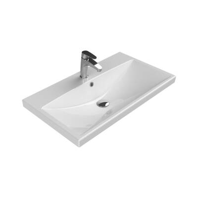 Turkuaz Cerastyle Elite Etajer Uyumlu Beyaz Lavabo 80x45 Cm 032200-u
