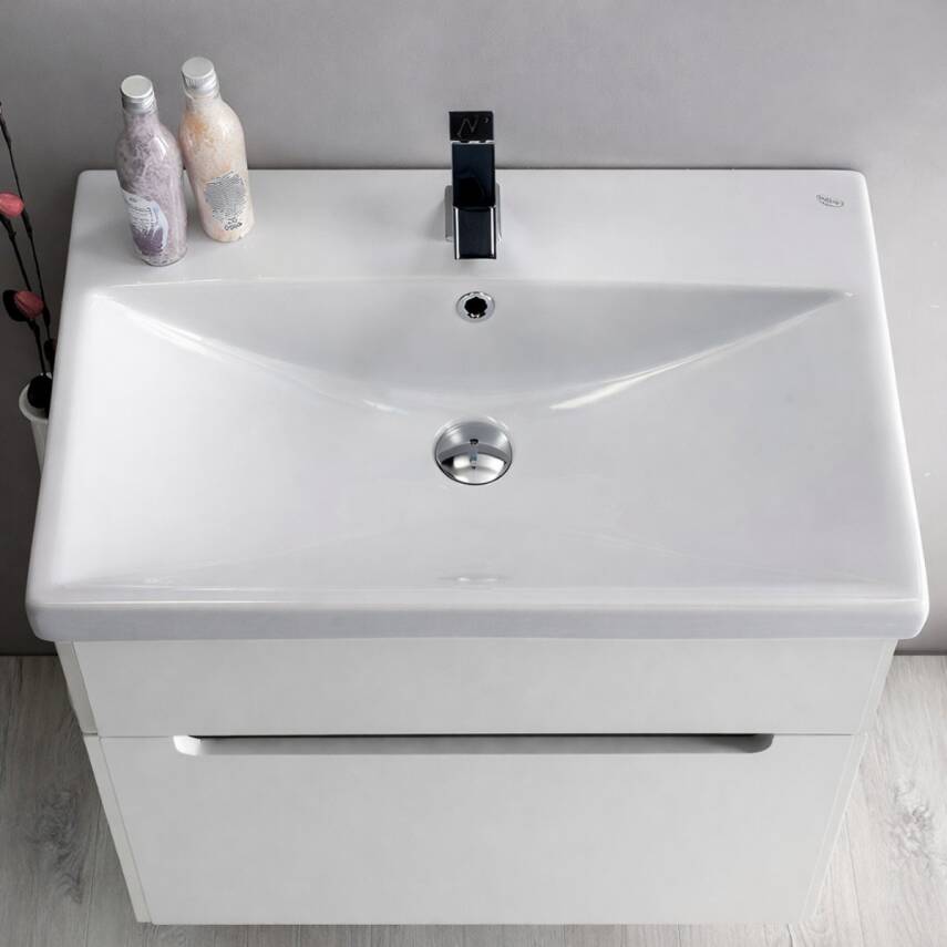 Turkuaz Cerastyle Elite Etajer Uyumlu Beyaz Lavabo 80x45 Cm 032200-u - 3