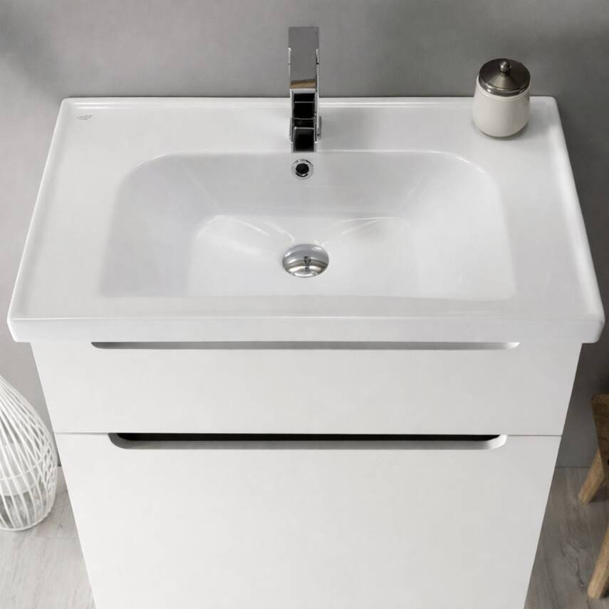 Turkuaz Cerastyle Frame Etajer Uyumlu Beyaz Lavabo 100x45 Cm 031400-u - 3