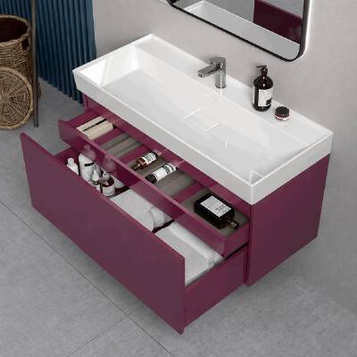 Turkuaz Cerastyle Sharp Etajer Uyumlu Beyaz Lavabo 100x48 Cm 037500-u - 2