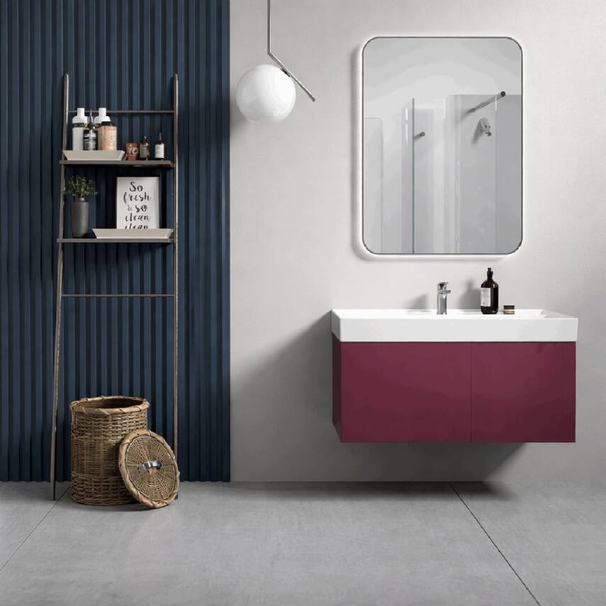 Turkuaz Cerastyle Sharp Etajer Uyumlu Beyaz Lavabo 100x48 Cm 037500-u - 6