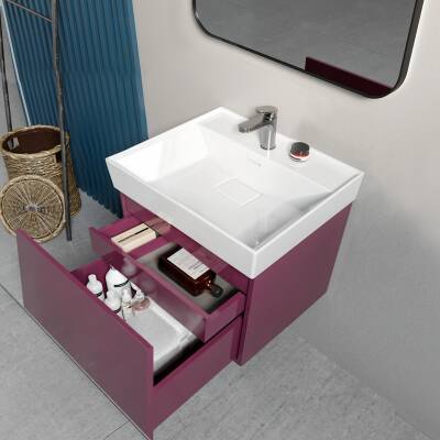 Turkuaz Cerastyle Sharp Etajer Uyumlu Beyaz Lavabo 48x48 Cm 037000-u - 2