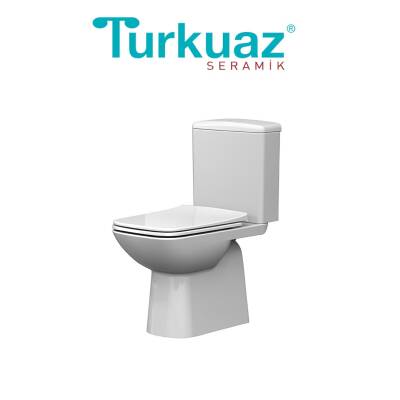 Turkuaz Duru Kanallı Beyaz Alttan Klozet Takımı SET003016, Turkuaz Duru Yavaş Kapak - 2
