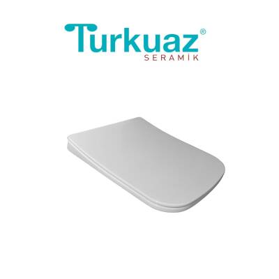 Turkuaz Duru Kanallı Beyaz Asma Klozet SET003013, Turkuaz Duru Yavaş Kapak - 3