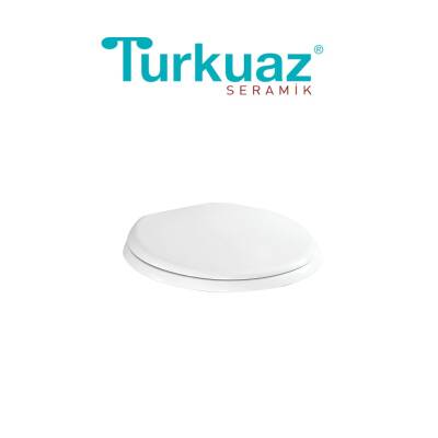 Turkuaz Lila Kanallı Beyaz Asma Klozet SET018007, Turkuaz Lila Yavaş Kapak - 3
