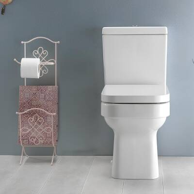 Turkuaz Noura Kanallı Beyaz Alttan Klozet Takımı SET004056, Turkuaz Noura Yavaş Kapak - 3