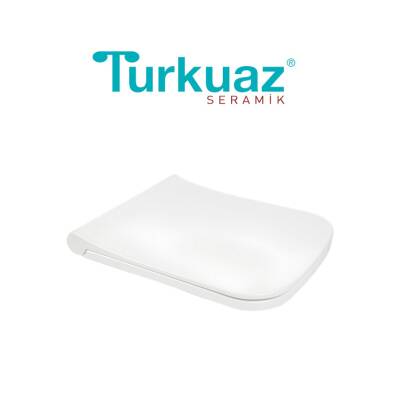 Turkuaz Noura Kanallı Beyaz Duvara Sıfır Klozet Takımı SET004009, Turkuaz Noura Yavaş Kapak - 4