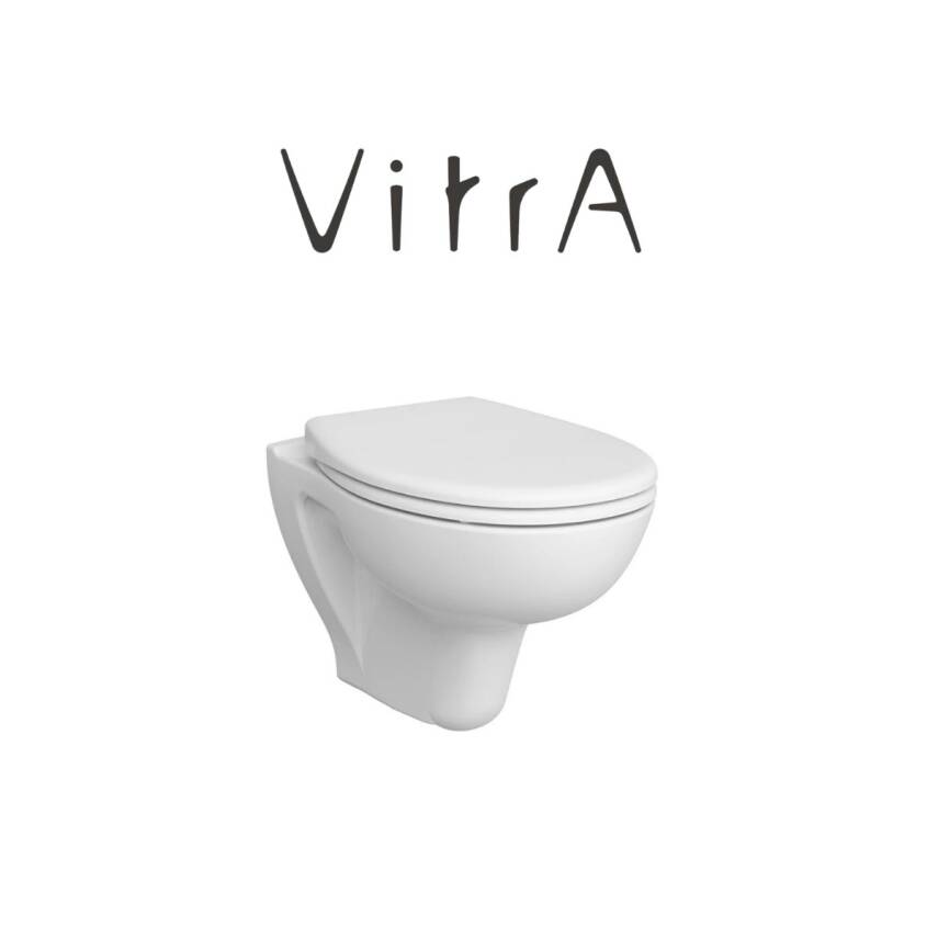 Vitra Arkitekt Open Rim Beyaz Asma Klozet 5959L003-0850, Vitra Yavaş Kapak 109-003-909 - 1