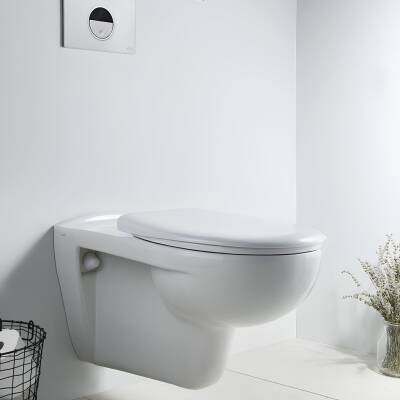Vitra Arkitekt Open Rim Beyaz Asma Klozet 5959L003-0850, Vitra Yavaş Kapak 109-003-909 - 3