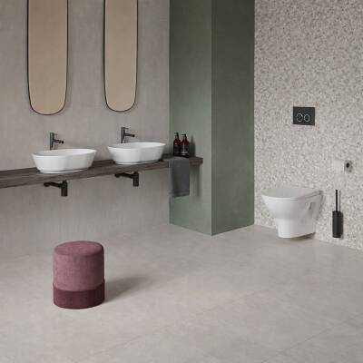 Vitra Geo Oval Tezgâh Üstü Batarya Deliksiz Beyaz Lavabo 55x40 Cm 7427b003-0012 - 8