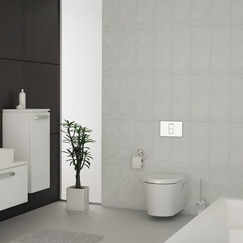 Vitra Integra Kanallı Klozet Beyaz Açık Montaj Asma Klozet 7063L003-0850, Vitra Yavaş Kapak 121-003-909 - 2