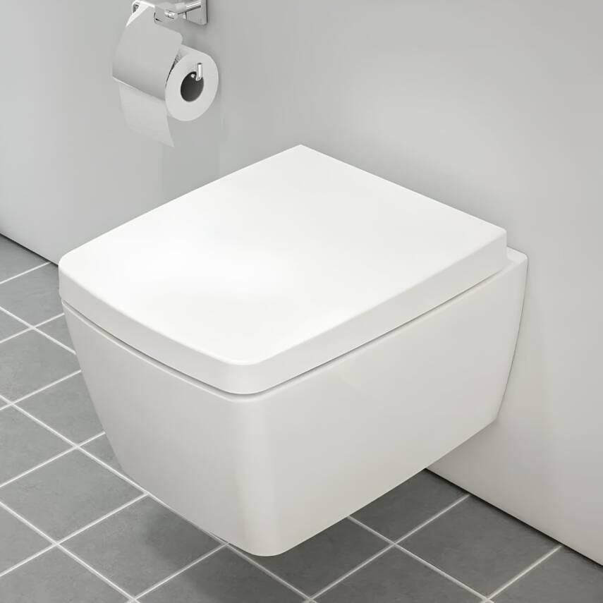 Vitra Metropole Rim-Ex Beyaz Asma Klozet 7672B003-0559, Vitra Yavaş Kapak 90-003-009 - 1