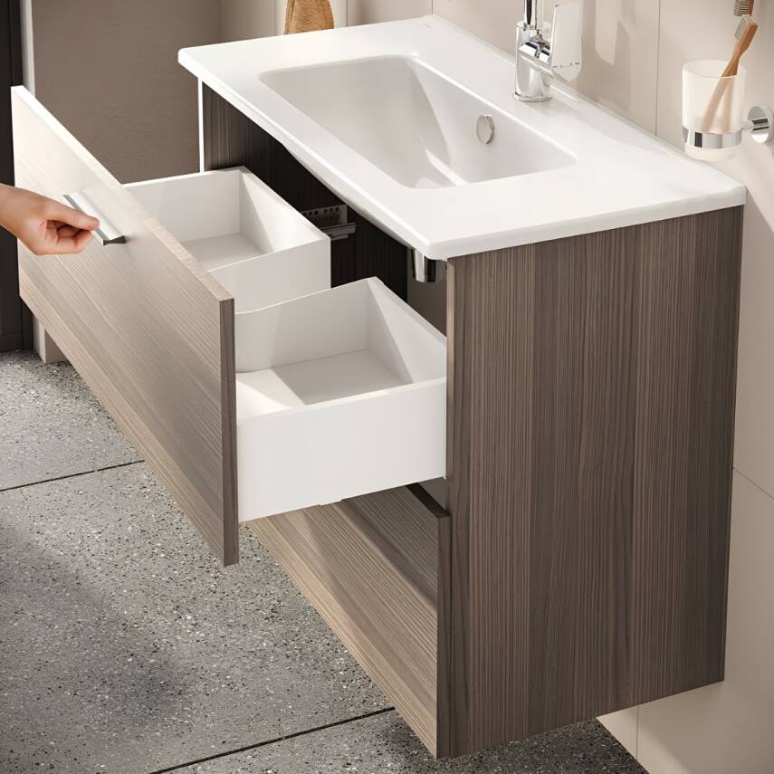 VitrA Mia 75101 Banyo Dolabı Seti Çekmeceli 80 cm Cordoba - 3