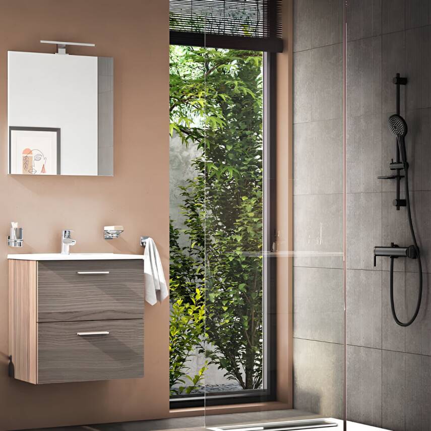 VitrA Mia 75103 Banyo Dolabı Seti Çekmeceli 60 cm Cordoba - 2