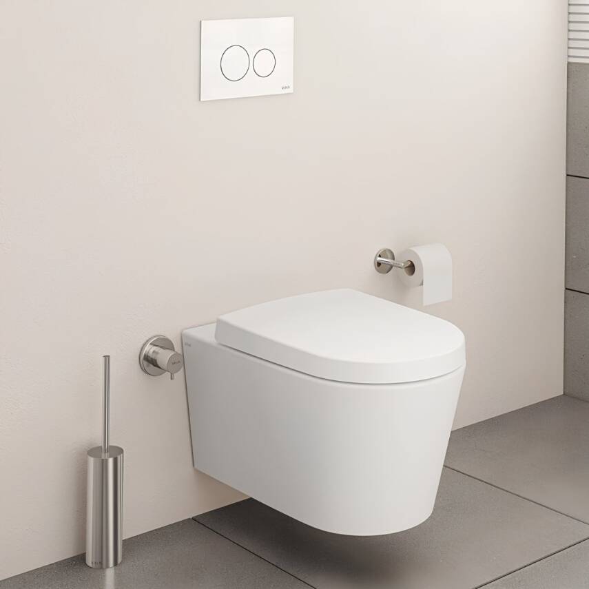 Vitra Nest Rim-Ex Beyaz Asma Klozet 5716B003-0559, Vitra Yavaş Kapak 89-003-009 - 1