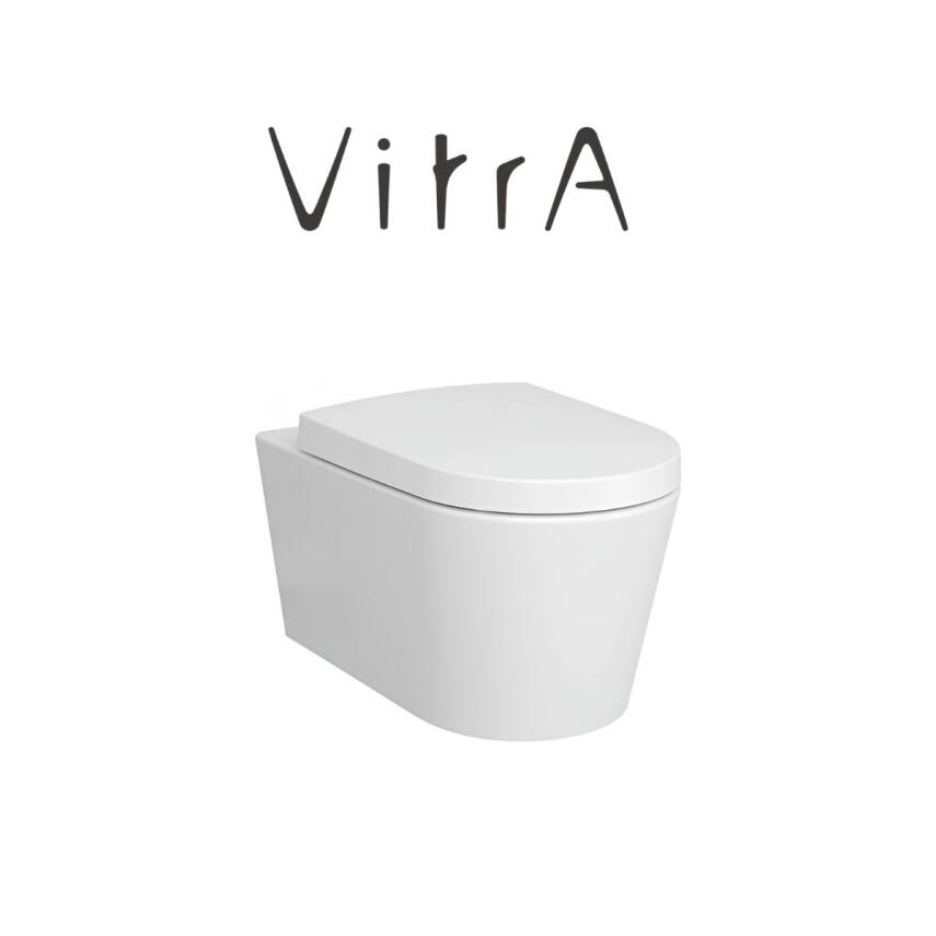 Vitra Nest Rim-Ex Beyaz Asma Klozet 5716B003-0559, Vitra Yavaş Kapak 89-003-009 - 6