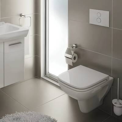 Vitra S20 Kanallı Beyaz Asma Klozet 5505L003-0868, Vitra Yavaş Kapak 147-003-909