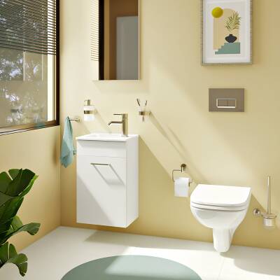 Vitra S20 Kanallı Beyaz Asma Klozet 5505L003-0868, Vitra Yavaş Kapak 147-003-909 - 2