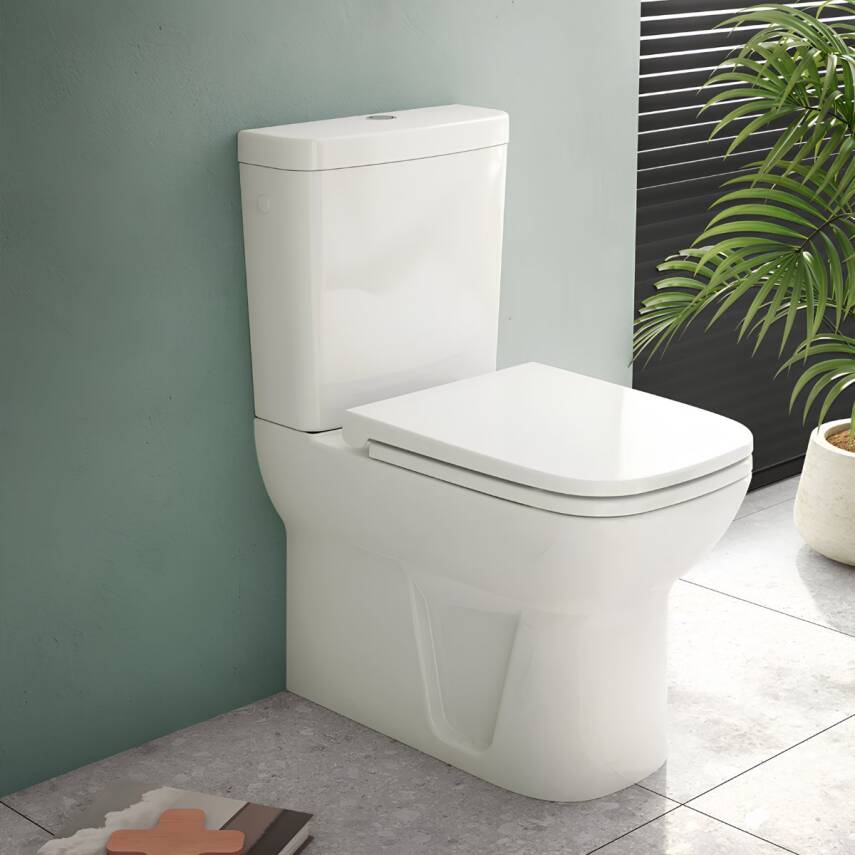 Vitra S20 Kanallı Beyaz Duvara Sıfır Klozet Takımı 5512L003-0092, Vitra Yavaş Kapak 147-003-909 - 1