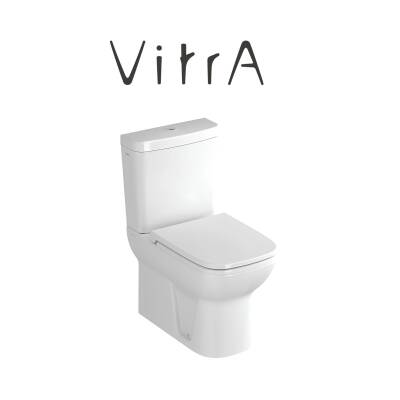 Vitra S20 Kanallı Beyaz Duvara Sıfır Klozet Takımı 5512L003-0092, Vitra Yavaş Kapak 147-003-909 - 3