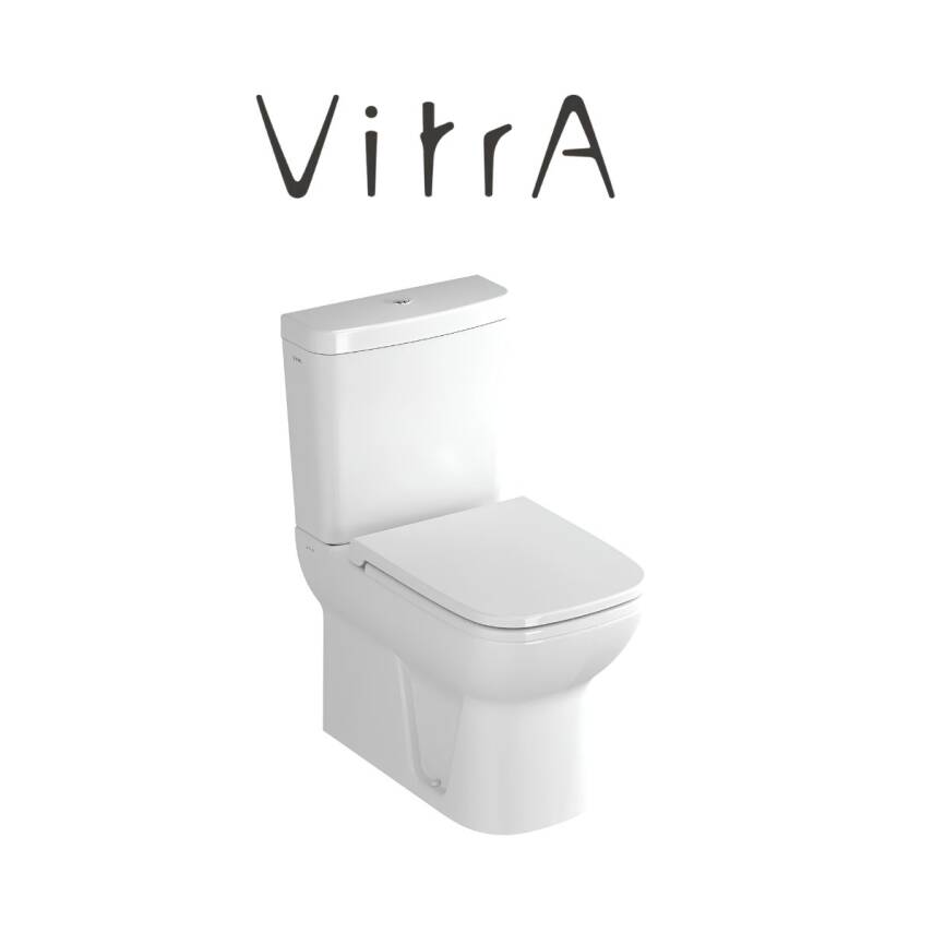Vitra S20 Kanallı Beyaz Duvara Sıfır Klozet Takımı 5512L003-0092, Vitra Yavaş Kapak 147-003-909 - 3