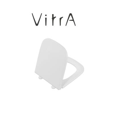 Vitra S20 Kanallı Beyaz Duvara Sıfır Klozet Takımı 5512L003-0092, Vitra Yavaş Kapak 147-003-909 - 6