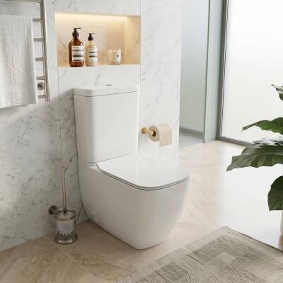 Vitra S25 Smooth Flush Kanalsız Beyaz Duvara Tam Dayalı Klozet Rezervuar Seti 9892B003-7201