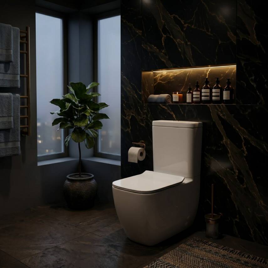 Vitra S25 Smooth Flush Kanalsız Beyaz Duvara Tam Dayalı Klozet Rezervuar Seti 9892B003-7201 - 2