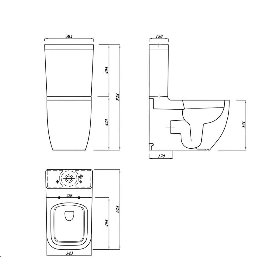 Vitra S25 Smooth Flush Kanalsız Beyaz Duvara Tam Dayalı Klozet Rezervuar Seti 9892B003-7201 - 5