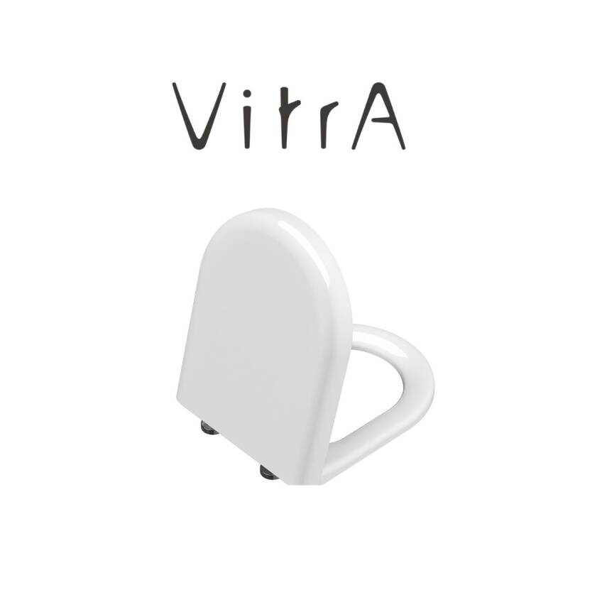 Vitra S50 Kanalsız Beyaz Asma Klozet 7740T003-0850, Vitra Yavaş Kapak 121-003-909 - 6