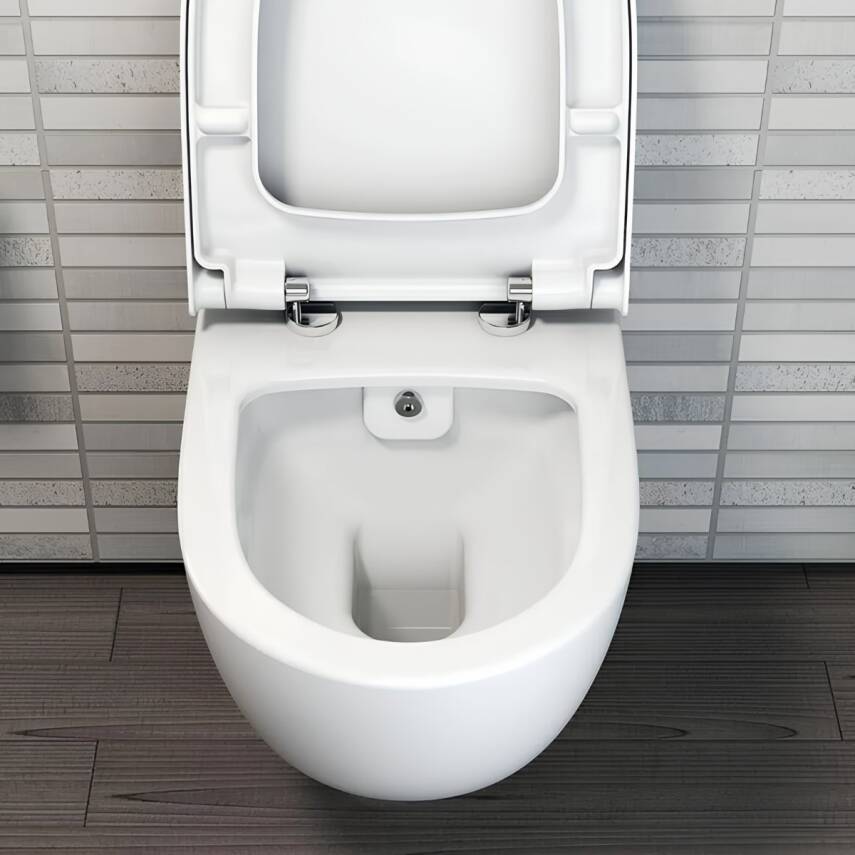 Vitra Sento Kanalsız Klozet Beyaz Asma Klozet 7748B003-0559, Vitra Yavaş Kapak 86-003-009 - 2