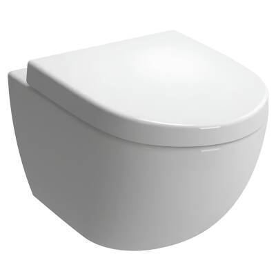 Vitra Sento Kanalsız Klozet Beyaz Asma Klozet 7748B003-0559, Vitra Yavaş Kapak 86-003-009 - 6