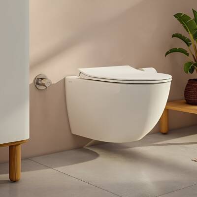 Vitra Sento Rim-Ex Asma Klozet Slim Kapak 7748B003-0559, Vitra Gömme Rezervuar Set 768-1851 - 2