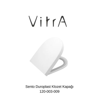 Vitra Sento Rim-Ex Asma Klozet Slim Kapak 7748B003-0559, Vitra Gömme Rezervuar Set 768-1851 - 6