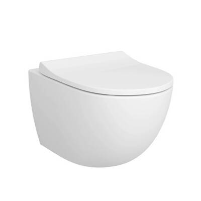 Vitra Sento Rim-Ex Beyaz Asma Klozet 7748B003-0559, Vitra Slim Yavaş Kapak 120-003-009