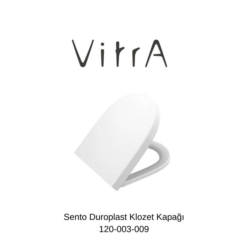 Vitra Sento Rim-Ex Beyaz Asma Klozet 7748B003-0559, Vitra Slim Yavaş Kapak 120-003-009 - 6