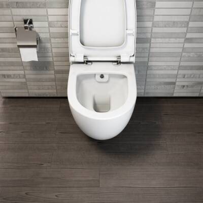 Vitra Sento Rim-Ex Beyaz Asma Klozet 7748B003-0559, Vitra Slim Yavaş Kapak 120-003-009 - 7